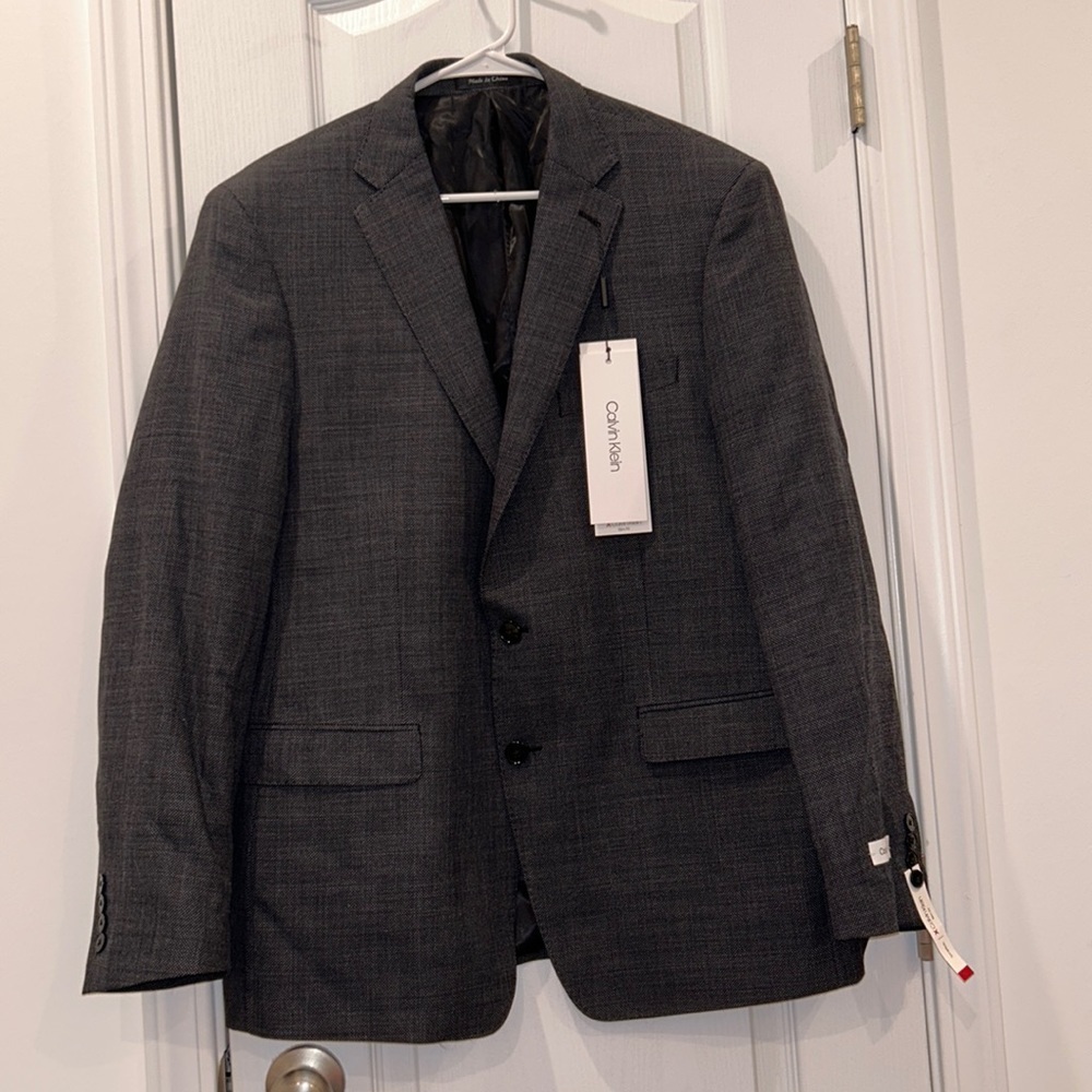 Calvin Klein Slim Fit Jacket, Size 46 Regular